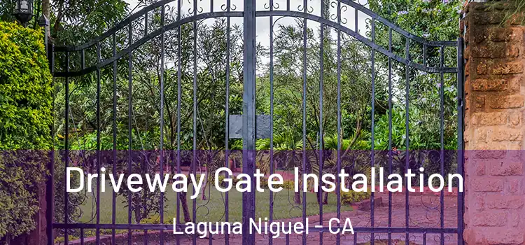 Driveway Gate Installation Laguna Niguel - CA